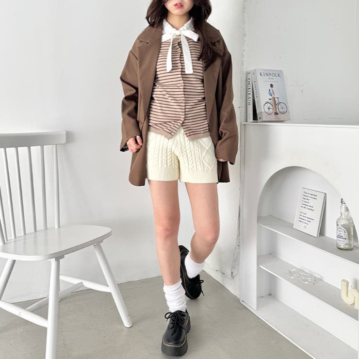 ケーブルニットホットパンツ | Outfitter lab | 詳細画像9 