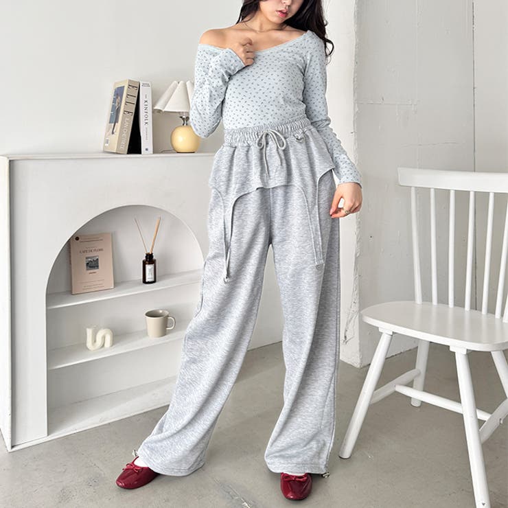 ガーターベルトデザインスウェットパンツ | Outfitter lab | 詳細画像14 