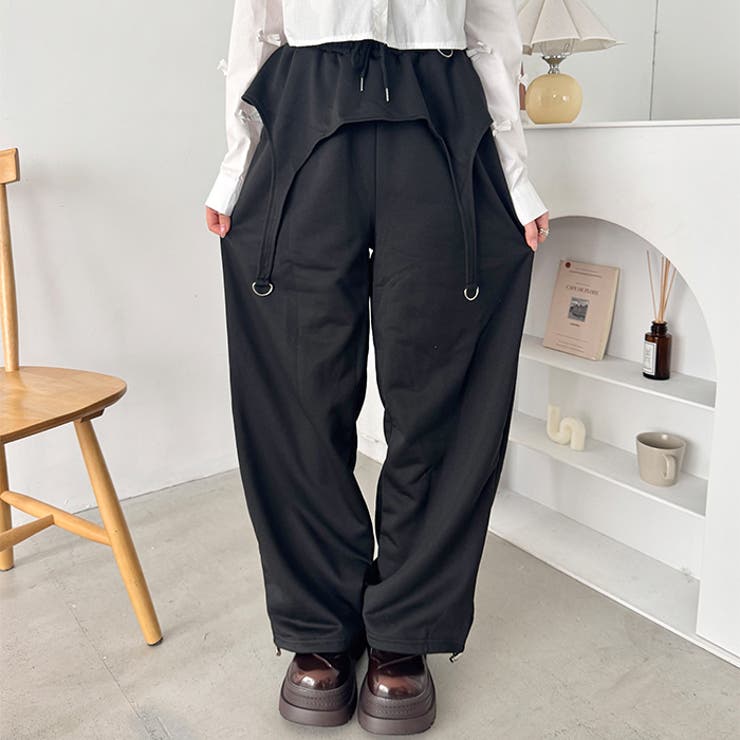 ガーターベルトデザインスウェットパンツ | Outfitter lab | 詳細画像5 