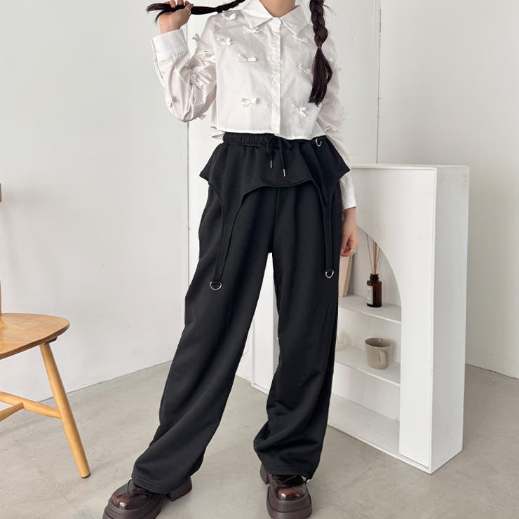 ガーターベルトデザインスウェットパンツ | Outfitter lab | 詳細画像9 