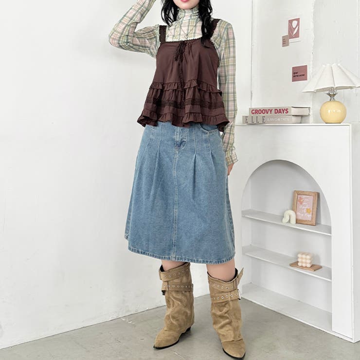 チェックシアーハイネックトップス | Outfitter lab | 詳細画像40 