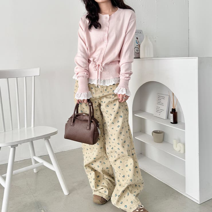 コットンレースリボンリブカーディガン | Outfitter lab | 詳細画像19 