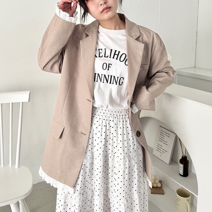 フリルテーラードジャケット | Outfitter lab | 詳細画像12 