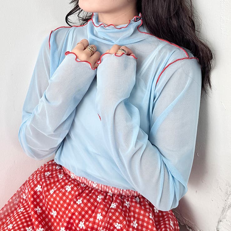 パイピングシアーハイネックトップス | Outfitter lab | 詳細画像15 