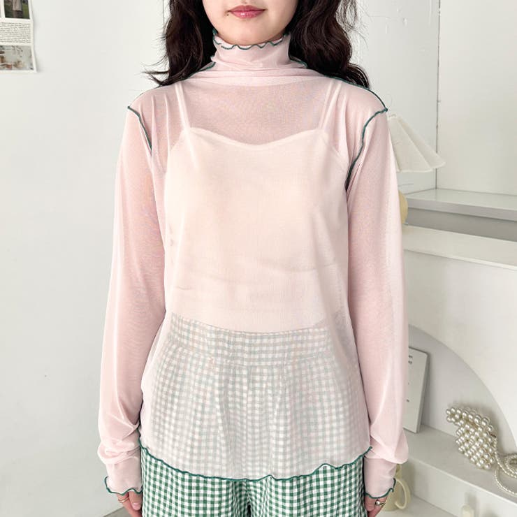 パイピングシアーハイネックトップス | Outfitter lab | 詳細画像18 