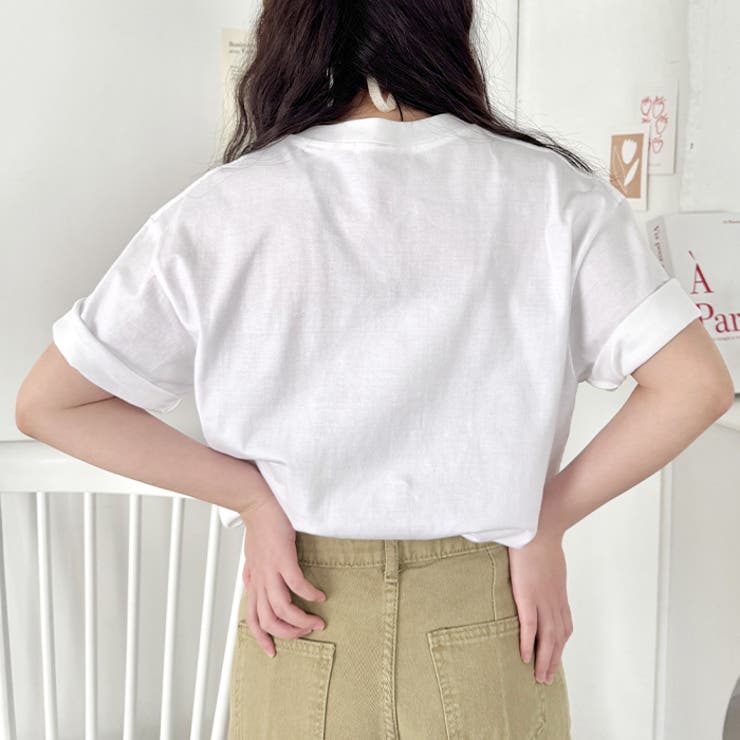 チェックボックスロゴプリント半袖Tシャツ | Outfitter lab | 詳細画像12 