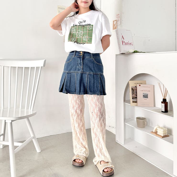 チェックボックスロゴプリント半袖Tシャツ | Outfitter lab | 詳細画像19 