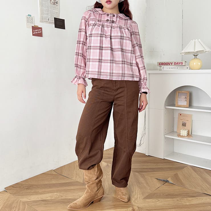 カラフルボタンチェックシャツ | Outfitter lab | 詳細画像19 