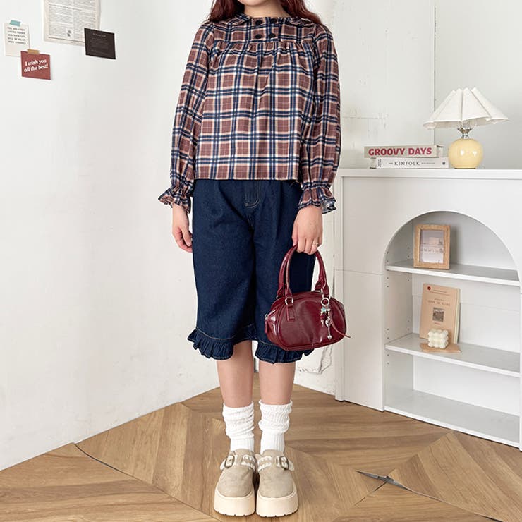 カラフルボタンチェックシャツ | Outfitter lab | 詳細画像9 