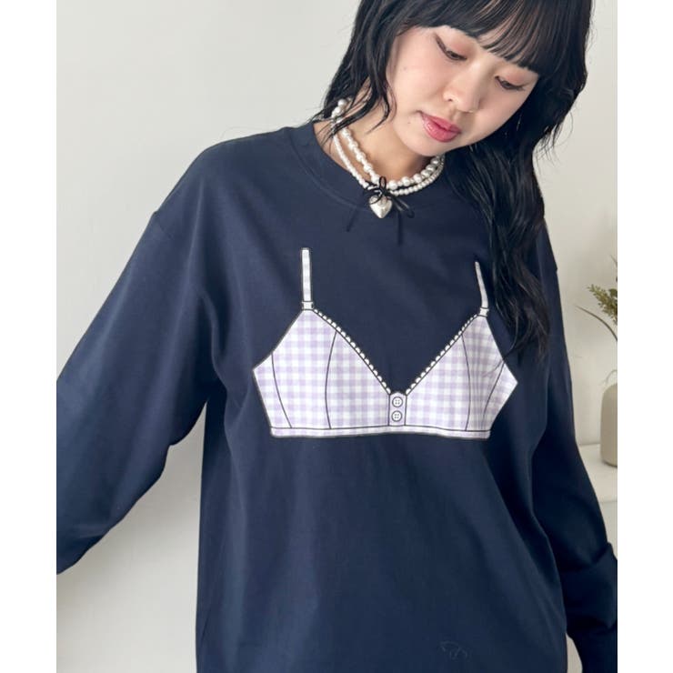 ネイビー | ブラビスチェプリントTシャツ | Outfitter lab