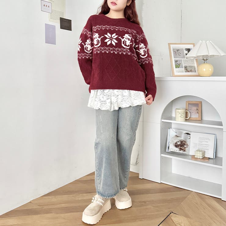 スノージャガードケーブルニットトップス | Outfitter lab | 詳細画像19 