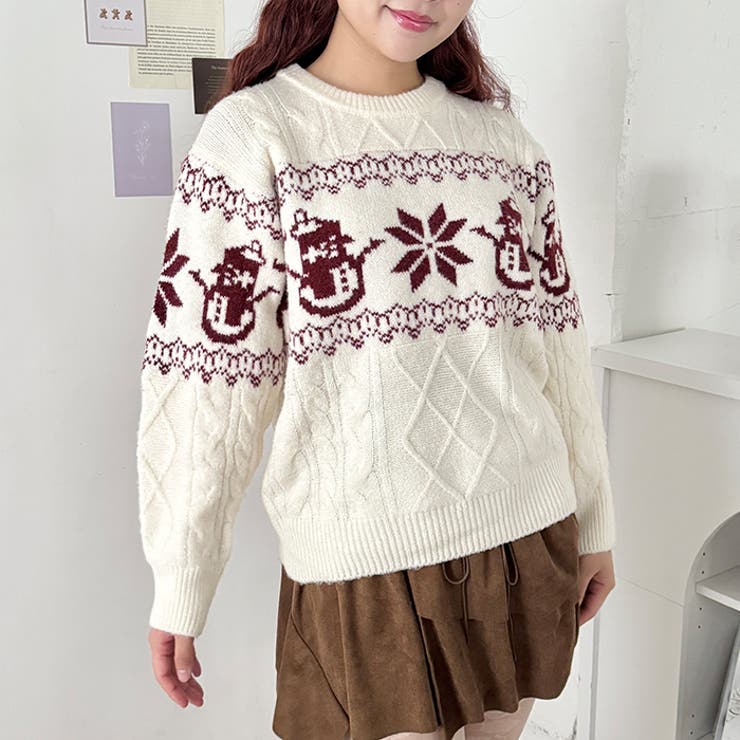 スノージャガードケーブルニットトップス | Outfitter lab | 詳細画像7 