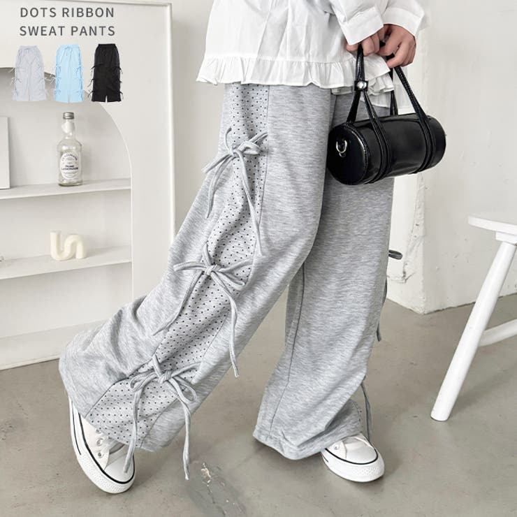 ドットリボンスウェットパンツ | Outfitter lab | 詳細画像1 