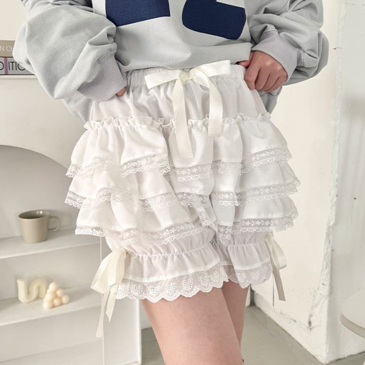 レースフリフリかぼちゃパンツ | Outfitter lab | 詳細画像6 