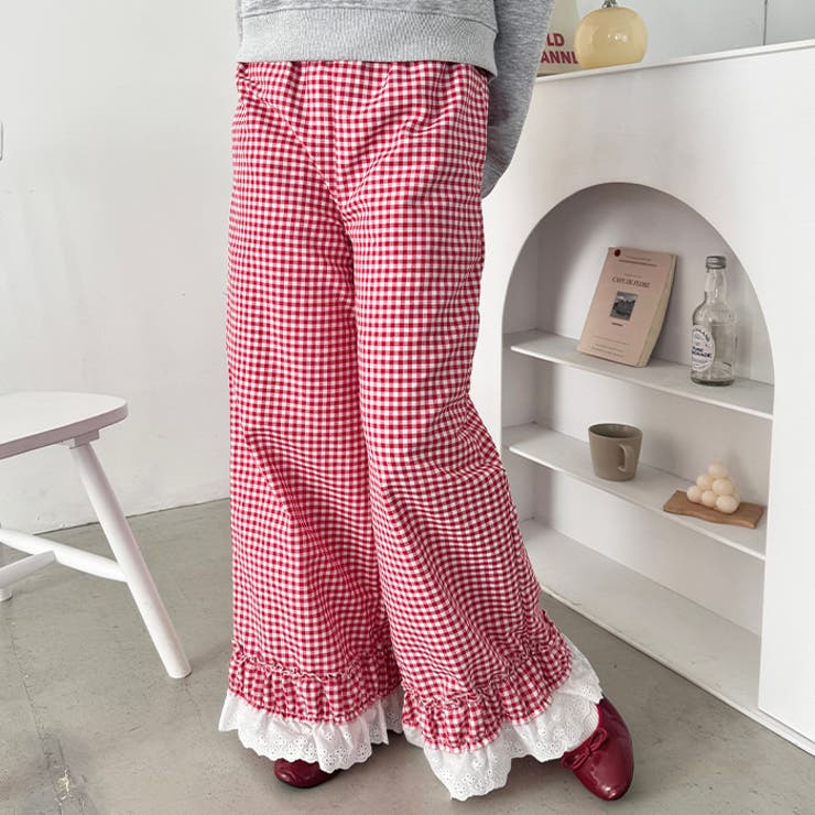 コットンフリルギンガムチェックパンツ | Outfitter lab | 詳細画像10 