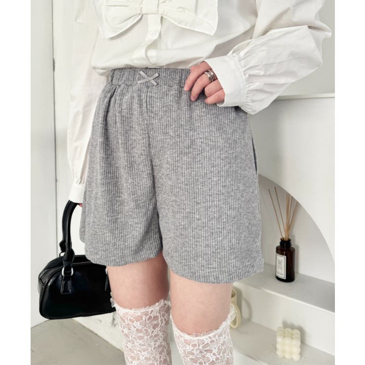 グレー | リブショートパンツ | Outfitter lab