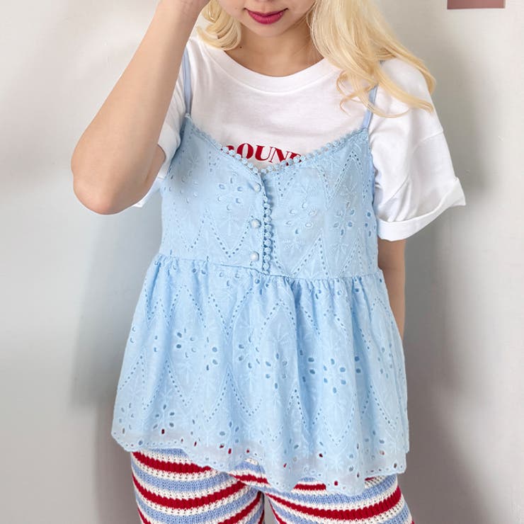 パンチングフラワーレースキャミソール | Outfitter lab | 詳細画像21 