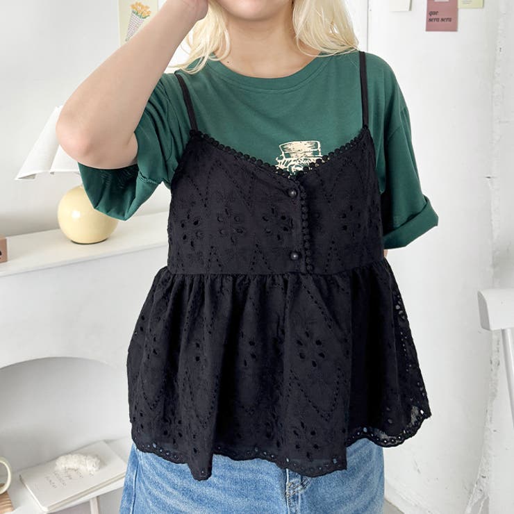 パンチングフラワーレースキャミソール | Outfitter lab | 詳細画像6 