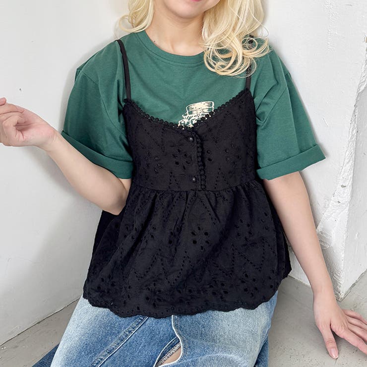 パンチングフラワーレースキャミソール | Outfitter lab | 詳細画像8 