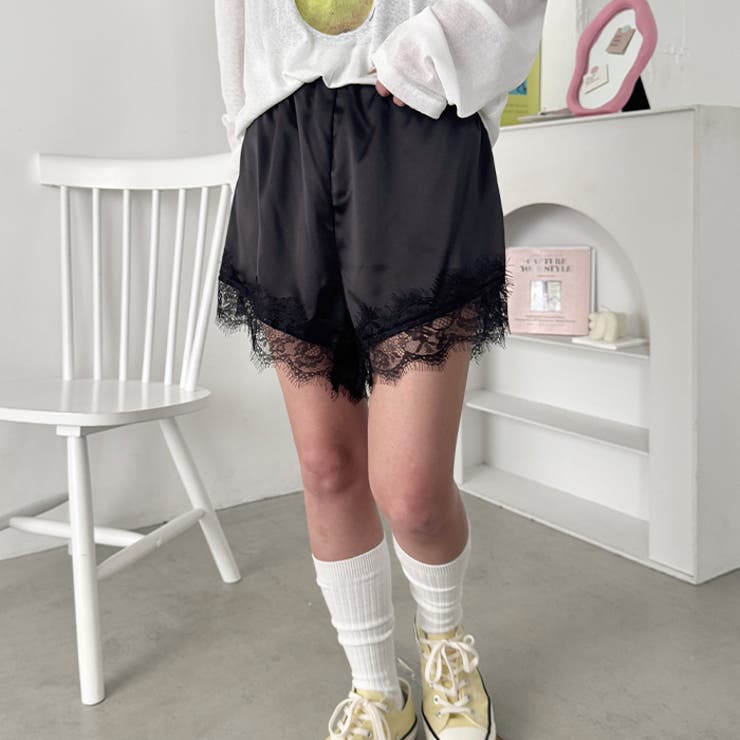 サテンレースショートパンツ | Outfitter lab | 詳細画像8 