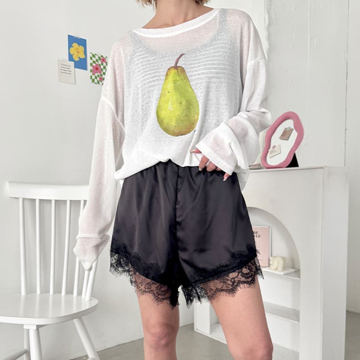 サテンレースショートパンツ | Outfitter lab | 詳細画像9 