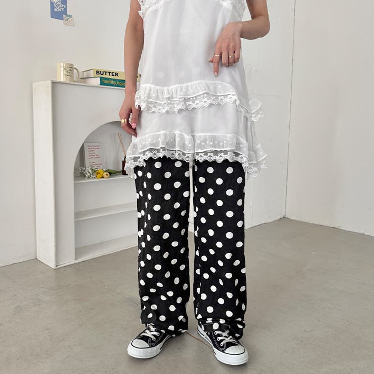 コインドットワイドパンツ | Outfitter lab | 詳細画像14 