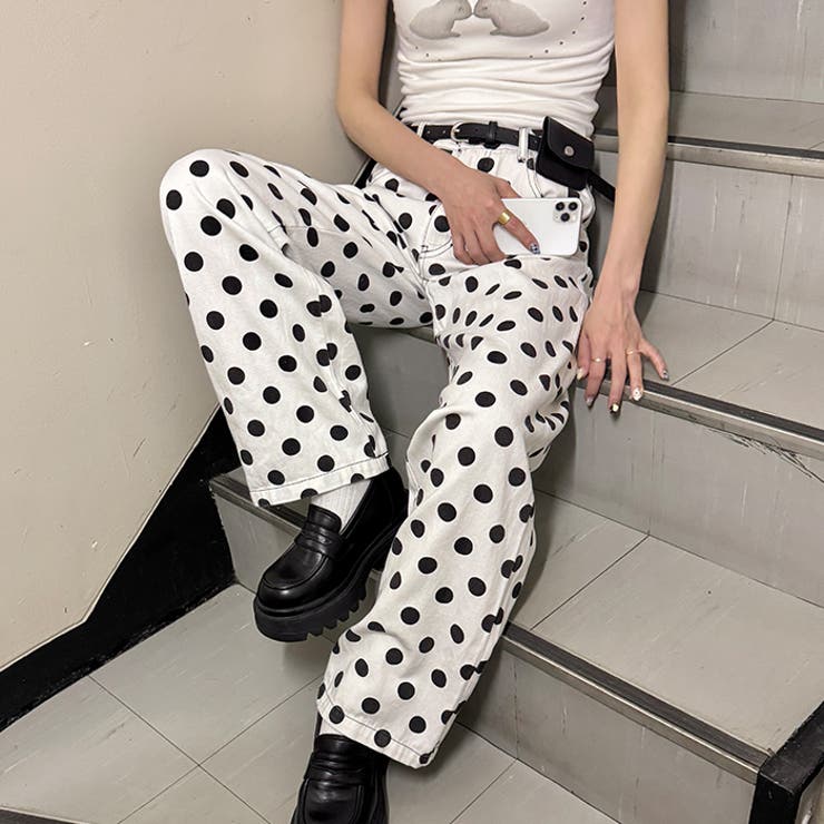 コインドットワイドパンツ | Outfitter lab | 詳細画像7 