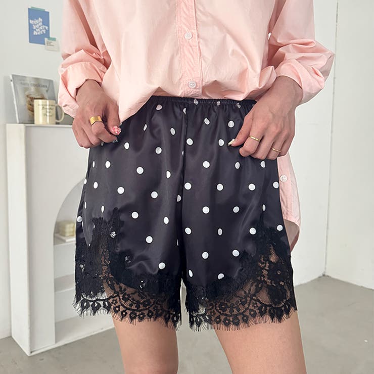 サテンドットショートパンツ | Outfitter lab | 詳細画像15 