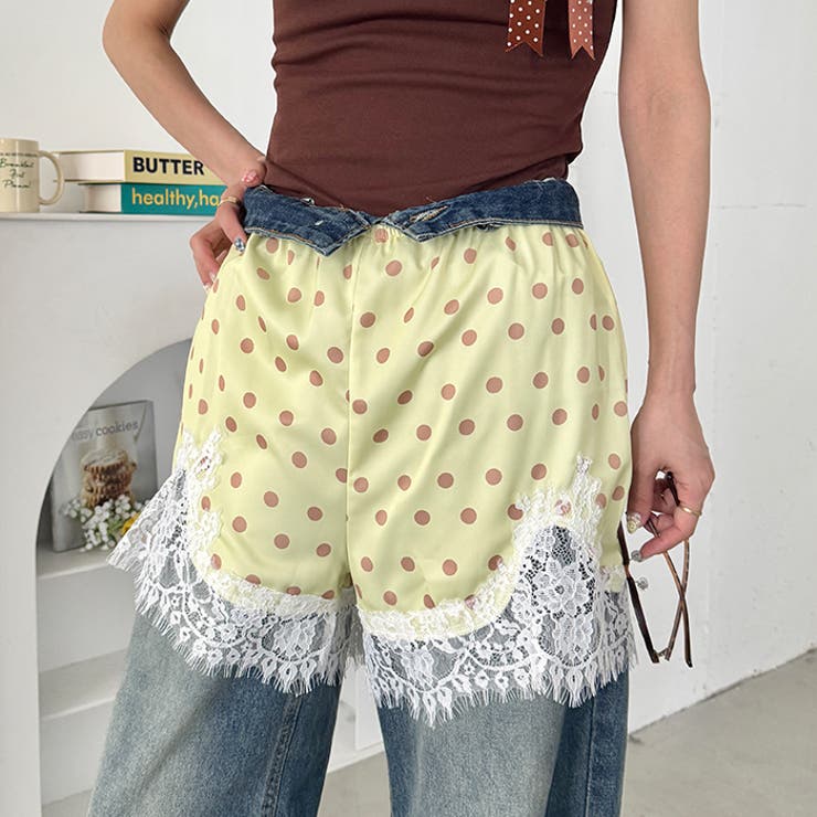 サテンドットショートパンツ | Outfitter lab | 詳細画像25 
