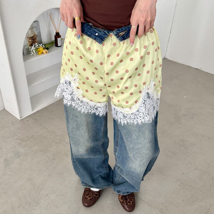 サテンドットショートパンツ | Outfitter lab | 詳細画像28 
