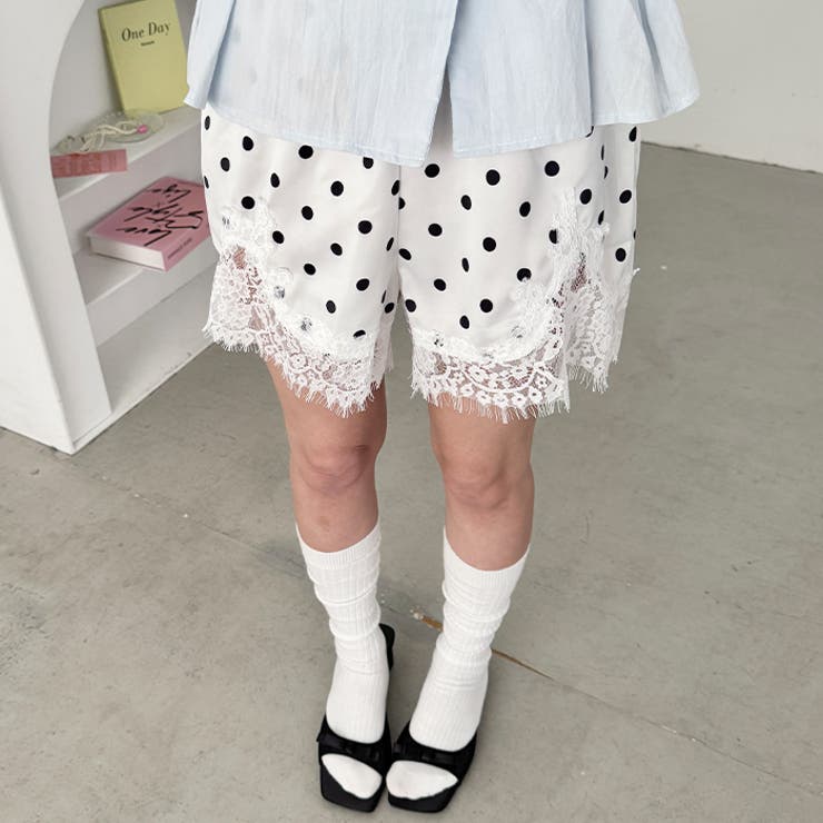 サテンドットショートパンツ | Outfitter lab | 詳細画像7 