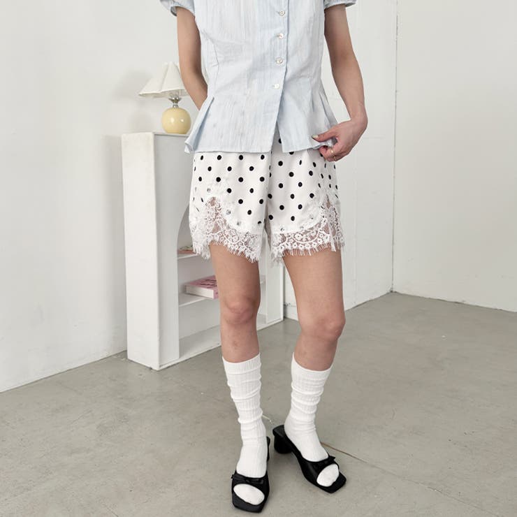 サテンドットショートパンツ | Outfitter lab | 詳細画像9 