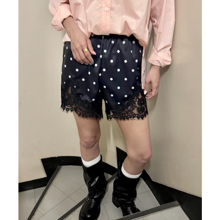 ブラック系その他 | サテンドットショートパンツ | Outfitter lab