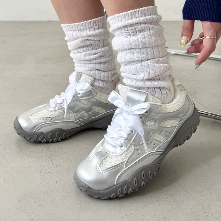 【靴紐2種set】ボリュームソールレーススニーカー | Outfitter lab | 詳細画像11 