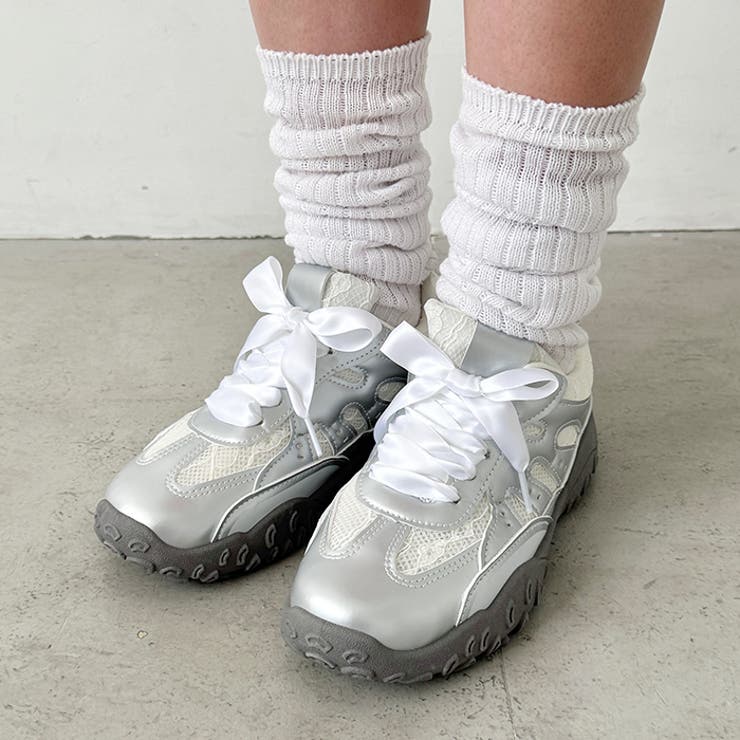 【靴紐2種set】ボリュームソールレーススニーカー | Outfitter lab | 詳細画像12 