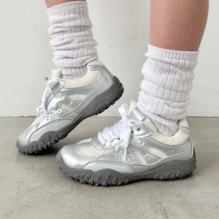 【靴紐2種set】ボリュームソールレーススニーカー | Outfitter lab | 詳細画像14 