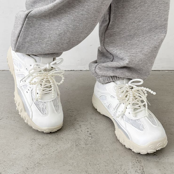 【靴紐2種set】ボリュームソールレーススニーカー | Outfitter lab | 詳細画像19 