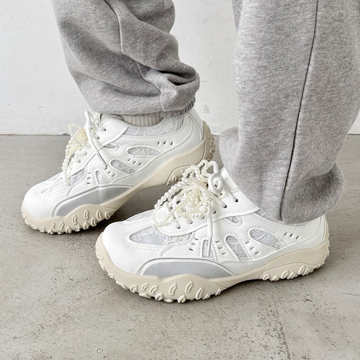 【靴紐2種set】ボリュームソールレーススニーカー | Outfitter lab | 詳細画像20 