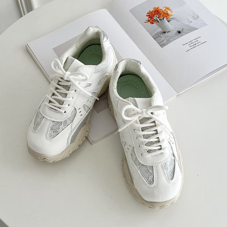 【靴紐2種set】ボリュームソールレーススニーカー | Outfitter lab | 詳細画像22 