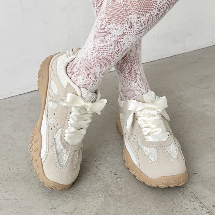 【靴紐2種set】ボリュームソールレーススニーカー | Outfitter lab | 詳細画像7 