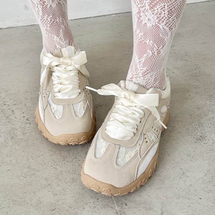 【靴紐2種set】ボリュームソールレーススニーカー | Outfitter lab | 詳細画像9 