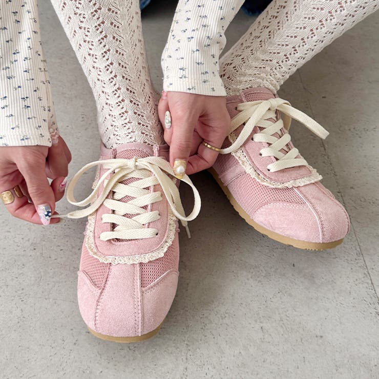 【靴紐2種set】フリルレーススニーカー | Outfitter lab | 詳細画像14 