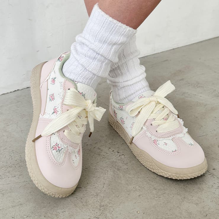 小花柄パステルスニーカー | Outfitter lab | 詳細画像21 