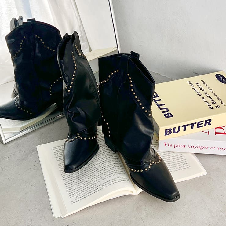 スタッズゲートルミドルブーツ | Outfitter lab | 詳細画像10 
