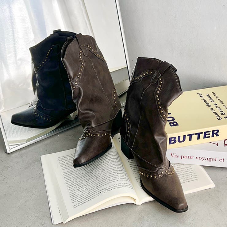 スタッズゲートルミドルブーツ | Outfitter lab | 詳細画像16 