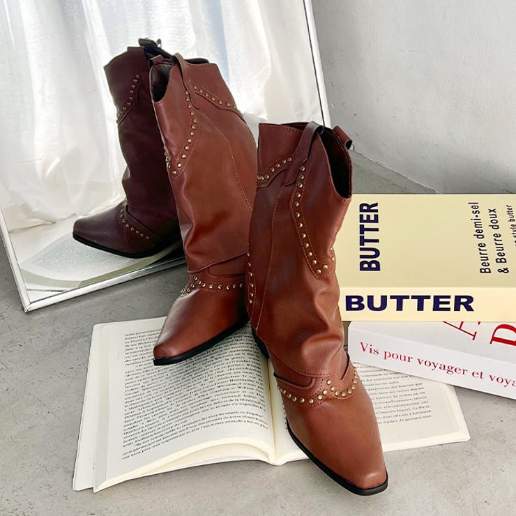 スタッズゲートルミドルブーツ | Outfitter lab | 詳細画像22 