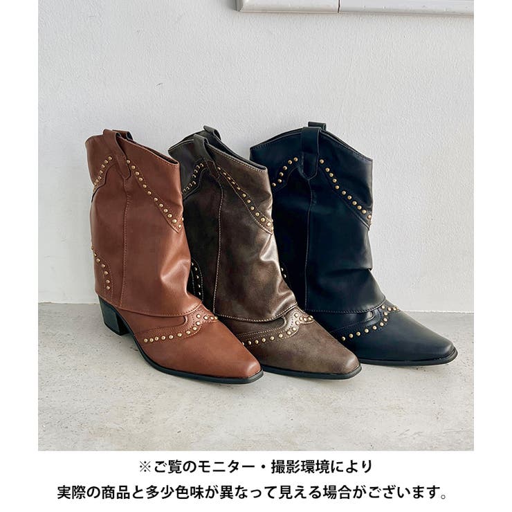 スタッズゲートルミドルブーツ | Outfitter lab | 詳細画像25 
