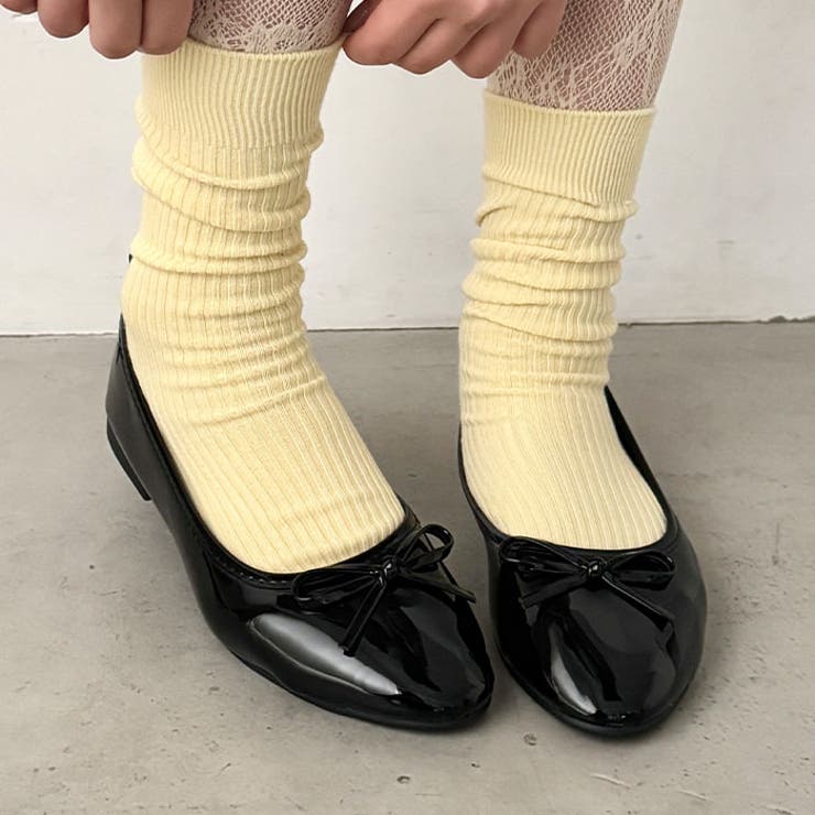 リボンエナメルフラットバレエシューズ | Outfitter lab | 詳細画像5 