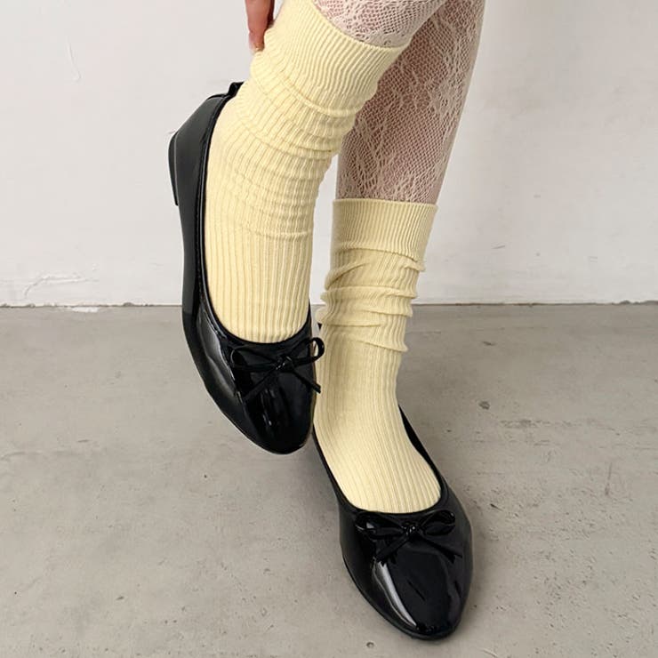 リボンエナメルフラットバレエシューズ | Outfitter lab | 詳細画像9 