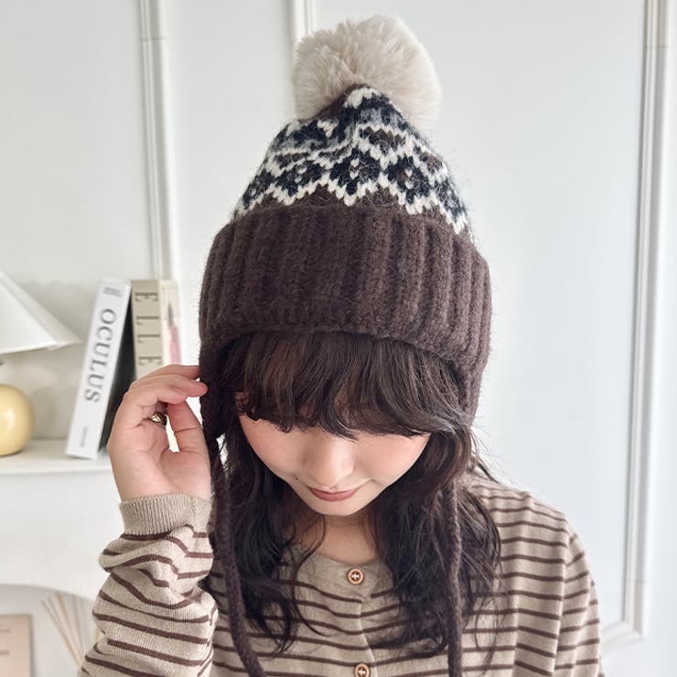 ノルディック柄イヤーフラップニットキャップ | Outfitter lab | 詳細画像11 